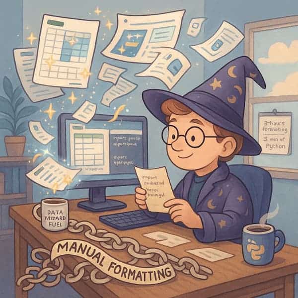 Automate Excel Formatting with Python 2 manual formatting