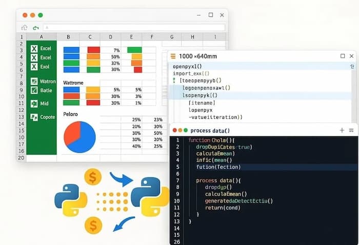 Excel vs Python: A Friendly Data Analysis Showdown for Accountants 1 manual excel workflow